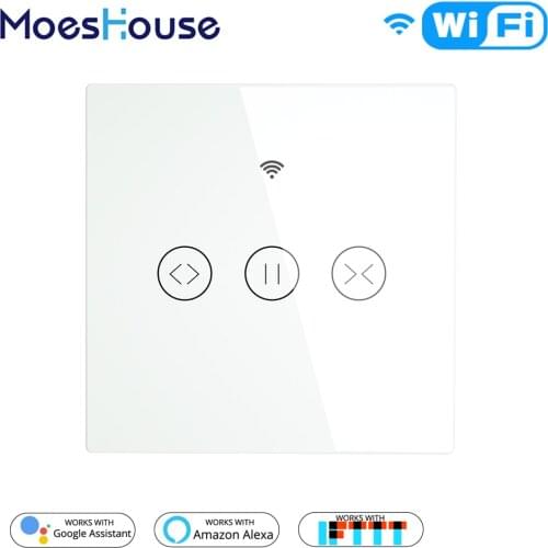 Tuya WiFi Smart Curtain Blind Switch for Electric Motorized Curtain Roller Shutter Works with Alexa Google Home Smart Home