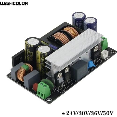 Wishcolor New AC 200-240V LLC Power Amplifier Switching Power Supply Board 600W Single Output ±24V/30V/36V/50V Optional Voltage