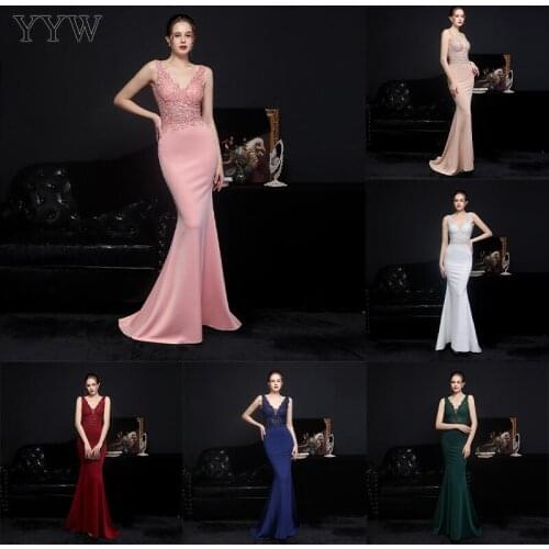 2021 Elegant Women Sexy V Neck Floor Length Evening Dress Vintage Embroidery White Blue Long Party Dresses Slim Femme Vestidos
