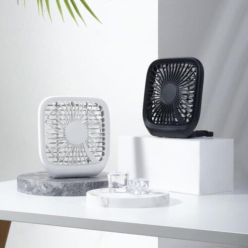 Portable Silent Folding Car Rear Seat Fan Desk Finger Protection Summer Cooler