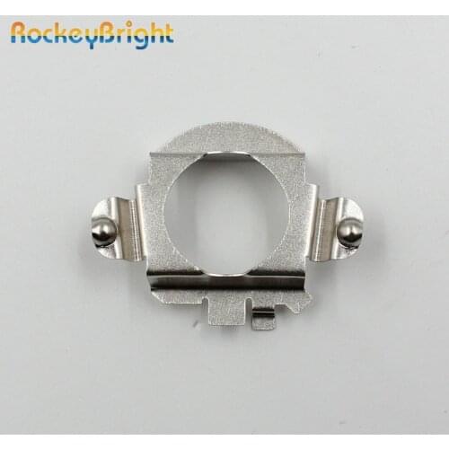 Rockeybright H7 LED Metal clip lamp socket H7 metal retainer clips for Mercedes led headlight bulb holder adapter for ford edge