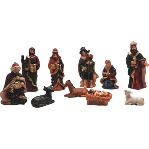 Home decor Jesus Manger Christmas Crib Church Utensiles Christmas Bitrhs For the Home Decoration