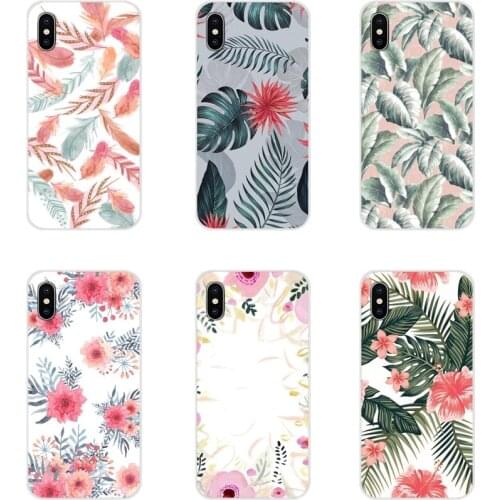Rose Floral pastel leaves Accessories Phone Shell Covers For Samsung Galaxy A3 A5 A7 A9 A8 Star A6 Plus 2018 2015 2016 2017