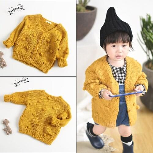 Sweater For Girls Childrens Wear Sweater Girl Baby Cotton Knit Cardigan Coat Cardigan For Girl Kids Fashion-Clothes-Cheap