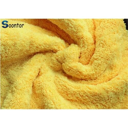 Thick Plush microfiber towel car washing accessories super absorbent car cleaning retail fabric for Audi car