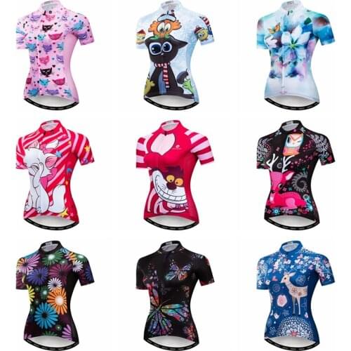 Weimostar 2019 Womens Cycling Jersey Shirt Summer Breathable Bicycle Clothing Quick Dry MTB Bike Jersey Downhill Cycling Wear