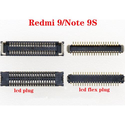 LCD Display FPC Connector Plug MotherBoard Pin For Xiaomi Redmi 9 9A Note 9S Note 9 4G 5G