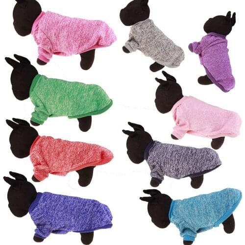 1 pcs Pet dog clothes for small dogs winter warm coat sweater puppy dog clothes chihuahua cheap clothing for dog clothes spring