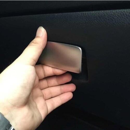 1 Pcs Copilot Storage Box Sequins Locker Handle Stickers For Mercedes Benz GLA CLA 200 260 A Class Internal Accessories