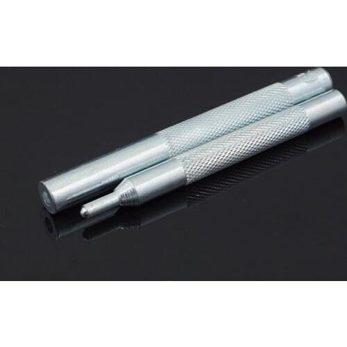 2Pcs Snap Button Leather Craft Tools Hole Punch Rivet Button Setter Die Base Working Tool Kit DIY Punching Holes 655#633#831