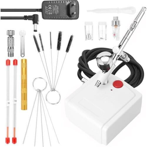 Airbrush Set Spray Gun for Model Making Art Painting with Air Compressor Power Adapter Pneumatic Tool Spray Paint Airbrush Gun