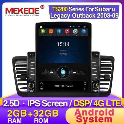 9.7"Tesla screen For Subaru Outback 3 Legacy 4 2004 2005 2006 2007 2008 2009 2din Car Radio Multimedia Video Player Navigation