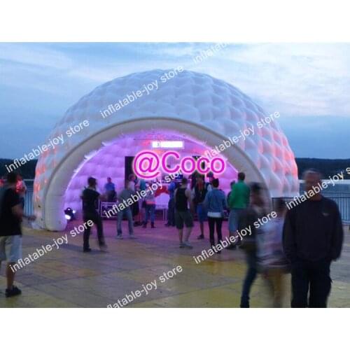 Free shipment!20ft 6m Diameter Inflatable Igloo Tent,Good Quality Inflatable Party Tents,Sphere Tent with Led Light