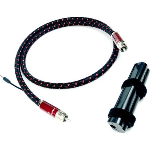 Eagle Eye HiFi Audio RCA Digital Cable PSS Silver Connector with Carbon Fiber 72V DBS