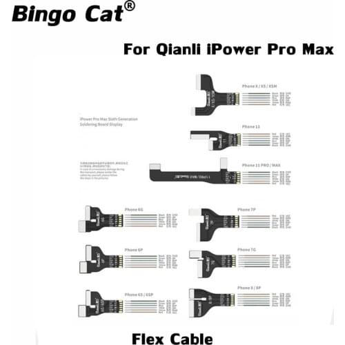 QIANLI iPower Pro Max Flex Cable Connecting Seat Test Cable For iPhone 6G 6P 6S 6SP 7G 7P 8G 8P X XS MAX 11 11Pro Max