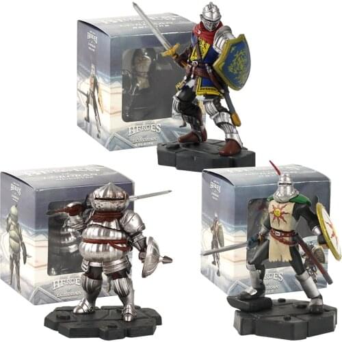 10-11cm Dark Souls Heroes of Lordran Solaire Oscar Siegmeyer with Sword PVC Collection Model Figure Toys Doll