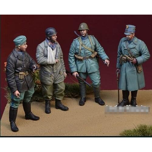1/35 "For Queen and Country" WWII Dutch Infantry Set, Resin Model Soldier GK, Military theme, Unassembled and unpainted kit