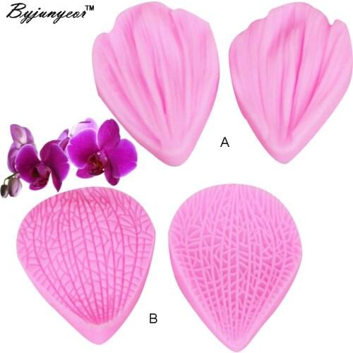 M-C068 Chrysanthem&Daisy Flowers&Petal Shaped Silicone Molds Set,Silicone Cake Mould, Fondant Tools for Cake Decorating 4PCS