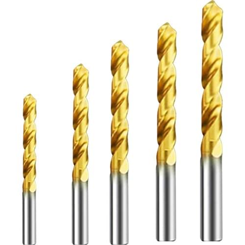 10pcs/25pcs/50pcs High Speed Steel Drill Bit Set Woodworking Drilling Hole Thread Drilling Wood Plate Hand Tools Drop Shipping