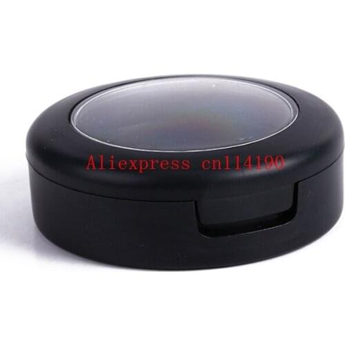 Wholesale 500pcs 10g empty eyeshadow case with black rim lid 10ml powder cosmetic jars for containg eye shadow,10g cosmetic case