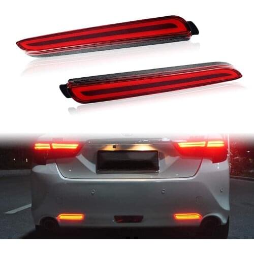 Rear Bumper Reflectors sequential turn signal Lamps For Toyota Rav4 Camry Sienna Matrix Venza Avalon Lexus RC250RC350 IS-F GX470