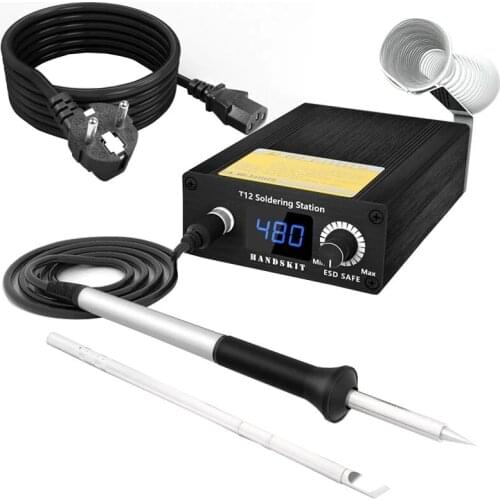 T12 Soldering Station Infrared Soldering Station Portable BGA Rework Station Welding Tools 200-450℃ with T12-K T12-BL Soldering