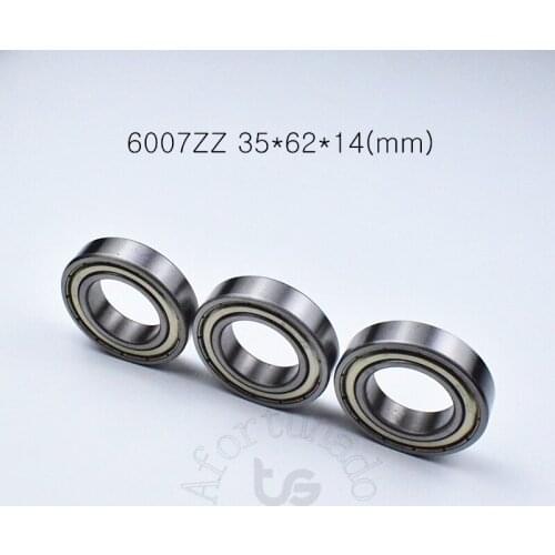 6007ZZ 35*62*14mm 1Piece bearing 6007 6007ZZ chrome steel deep groove bearing free shipping