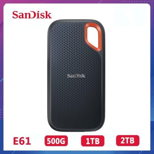 SanDisk 1tb SSD Portable External Hard Drive 1050MB/s USB 3.2 Gen 2 HD 500GB 2TB Solid State drive for Laptop Desktop