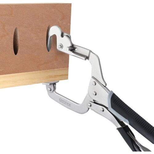 Woodwork Right Angle Clamp Adjustable C-Clamp Welding Carpentry Corner Pliers Pocket Hole Tool 2 Ways To Use