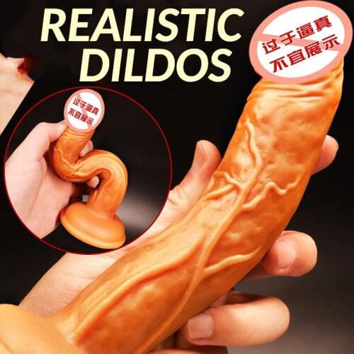 Silicone Realistic Dildo for Women Huge Suction Cup Penis Fake Dick Females Masturbation Toys Erotic Lesbian Adult Sex Machine