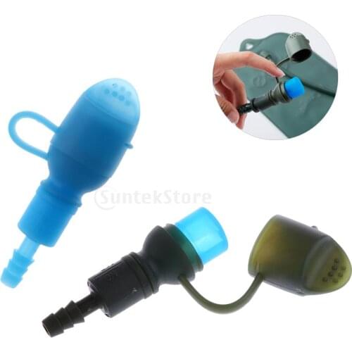 Replacement Hydration Pack Straight Bite Valve With Dust Cover for Hiking Camping Cycling Sports Water Bladder Bag