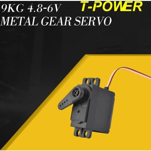 T-power 9.4KG Metal Gear Servo for 1/10 Wltoys 10428-B2 10428-B 10428-C2 RC Racing Car Truck Model Steering Part Accessories