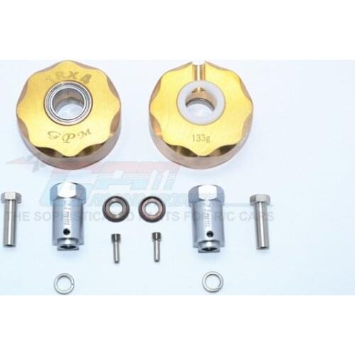 TRX4 TRAIL CRAWLER Brass Pendulum Wheel Knuckle AXLE Weight + 23mm Hex Adapter