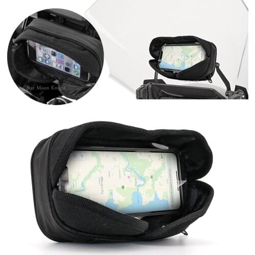 Motorcycle waterproof Navigation bracket media bag For BMW For Kawasaki For Honda For Ducati For SUZUKI For YAMAHA