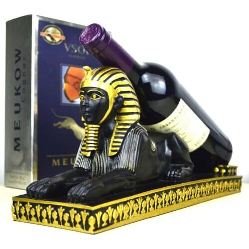 The high-end, modern, classical Wine bottle holder, living room decoration, Wine Racks, Egyptian, Sphinx, red wine frame