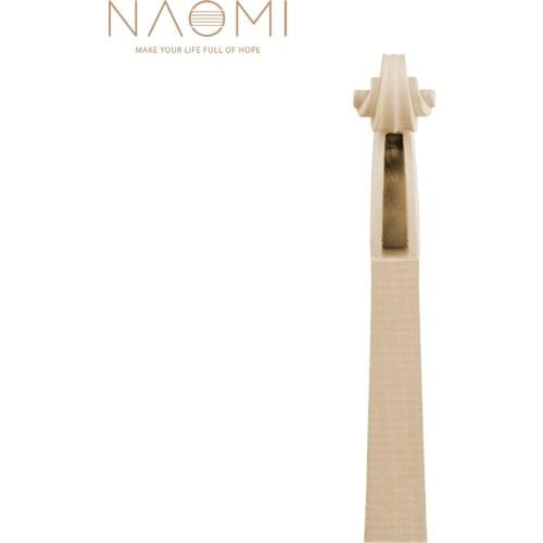 NAOMI Maple Wood Dried Violin Neck Nice Handcrafted Violin Neck For DIY 4/4 3/4 1/2 1/4 1/8 Violin Luthier