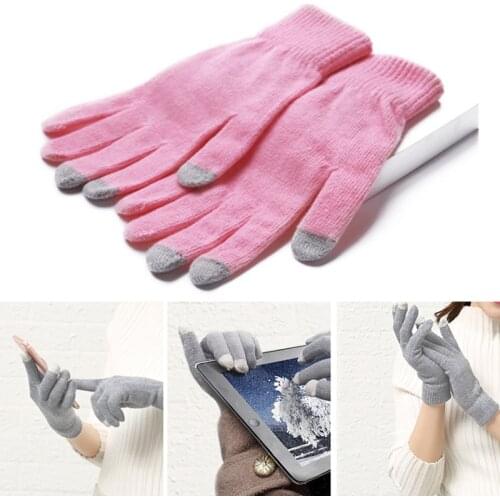 Unisex Winter Warm Capacitive Knit Gloves Hand Warmer for Touch Screen Smart Phone
