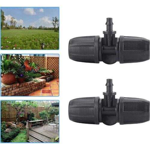 Kesla 10Pcs 16Mm 1/2''Pe Buis Om 4/7Mm Slang Tee Connector Adapter 1/4'' Lock Tot Water Tuin Lock Irrigatie W/Draad 812 R1U3