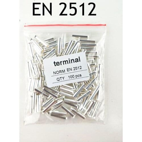 100PCS 14AWG Bootlace cooper Ferrules kit set Wire Copper Crimp Connector Insulated Cord Pin End Terminal EN2512