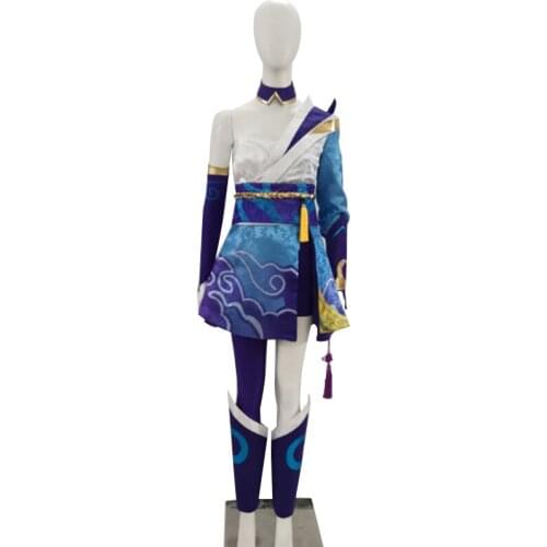 2020 Game LOL Spirit Blossom Riven Cosplay Costume Adult Women Sexy Uniform Suit Custom Made