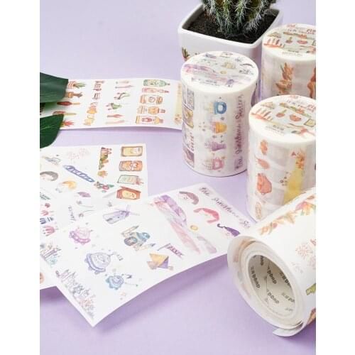 60mmx5m Sunshine Colorful Decoration Washi Tape DIY Planner Scrapbooking Masking Tape With Release paper