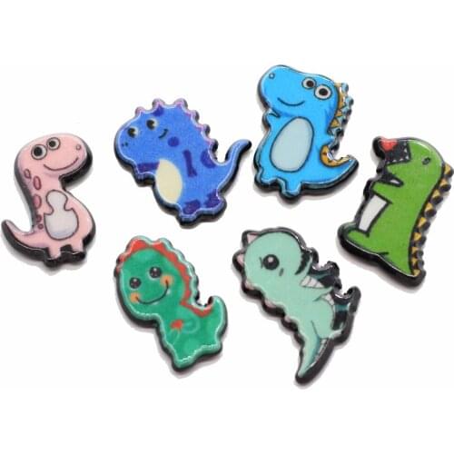 Acrylic Animals Dinosaur Flatback Resin Planar DIY Cabochons DIY Accessories Scrapbooking For Phone Case Charms