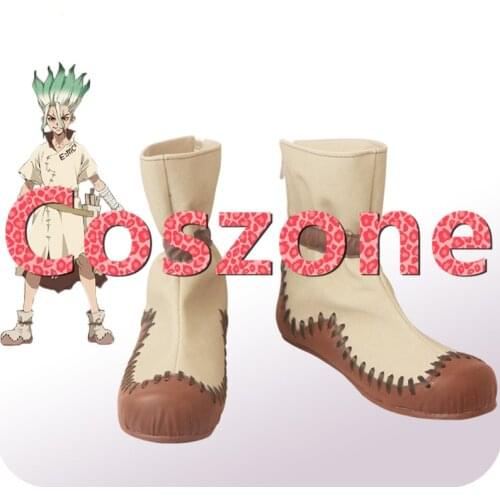 Dr.Stone Ishigami Senku Cosplay Shoes Boots Halloween Cosplay Costume Accessories