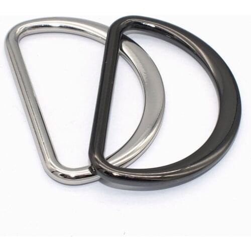 39mm D Ring Silver/Gunmetal D Buckle Zinc Alloy Buckle D Clasp DIY Charm Jewelry Leather Accessories Belt Purse Handbag Hardware