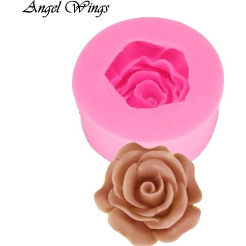 DIY Rose Silicone mold for cake decorating chocolate flower Soap Resin Molds Fondant Sugar Craft Molds DIY Cake F1408