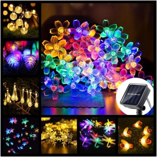 100 Leds Solar Led Fairy String Lights Christmas Tree Decorations for Home Outdoor Garden DIY Wedding New Year Navidad Ornaments