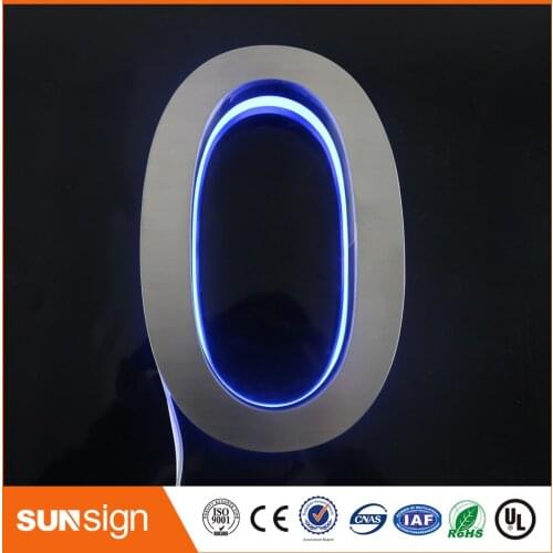 H20cm one letter Outdoor waterproof do not fade BRUSH red bronze LED home number