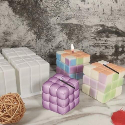 Exquisite 3D Cube Cookie Mold Childrens Gift Food Grade Silicone Cake Plunger Knife Durable Kitchenware