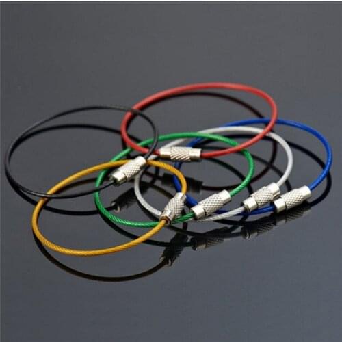 Cable Rope Key Holder Keyring 5 Colors Key Chain Rings Women Men Jewelry
