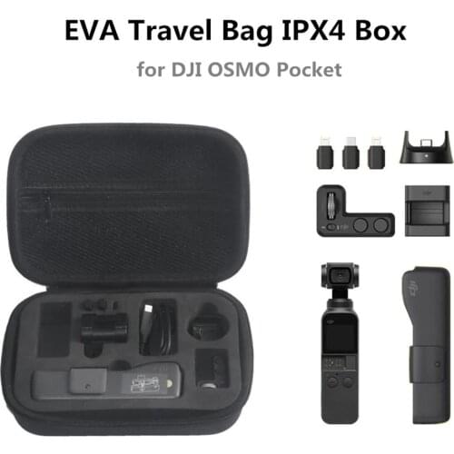 OSMO Pocket PU Handheld Gimbal Storage Box Case For DJI OSMO Pocket EVA Waterproof Portable Mini Carry Case IPX4 Box